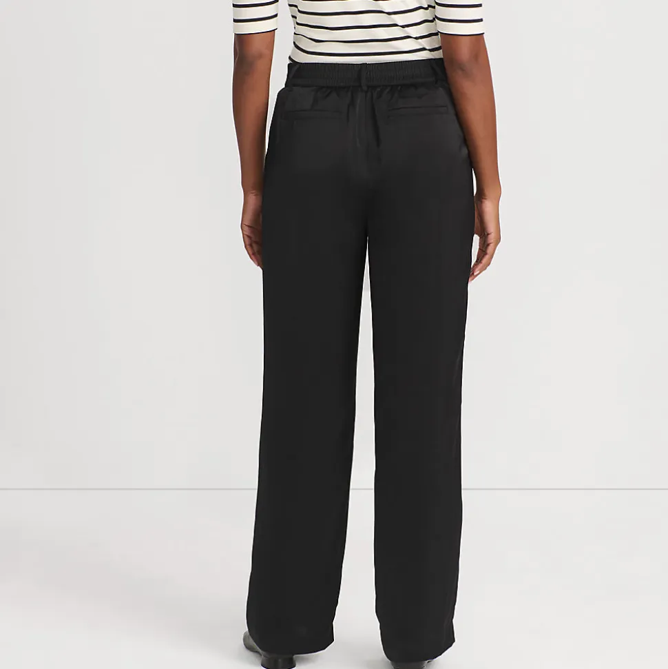 Satinhose mit weitem Bein für Damen