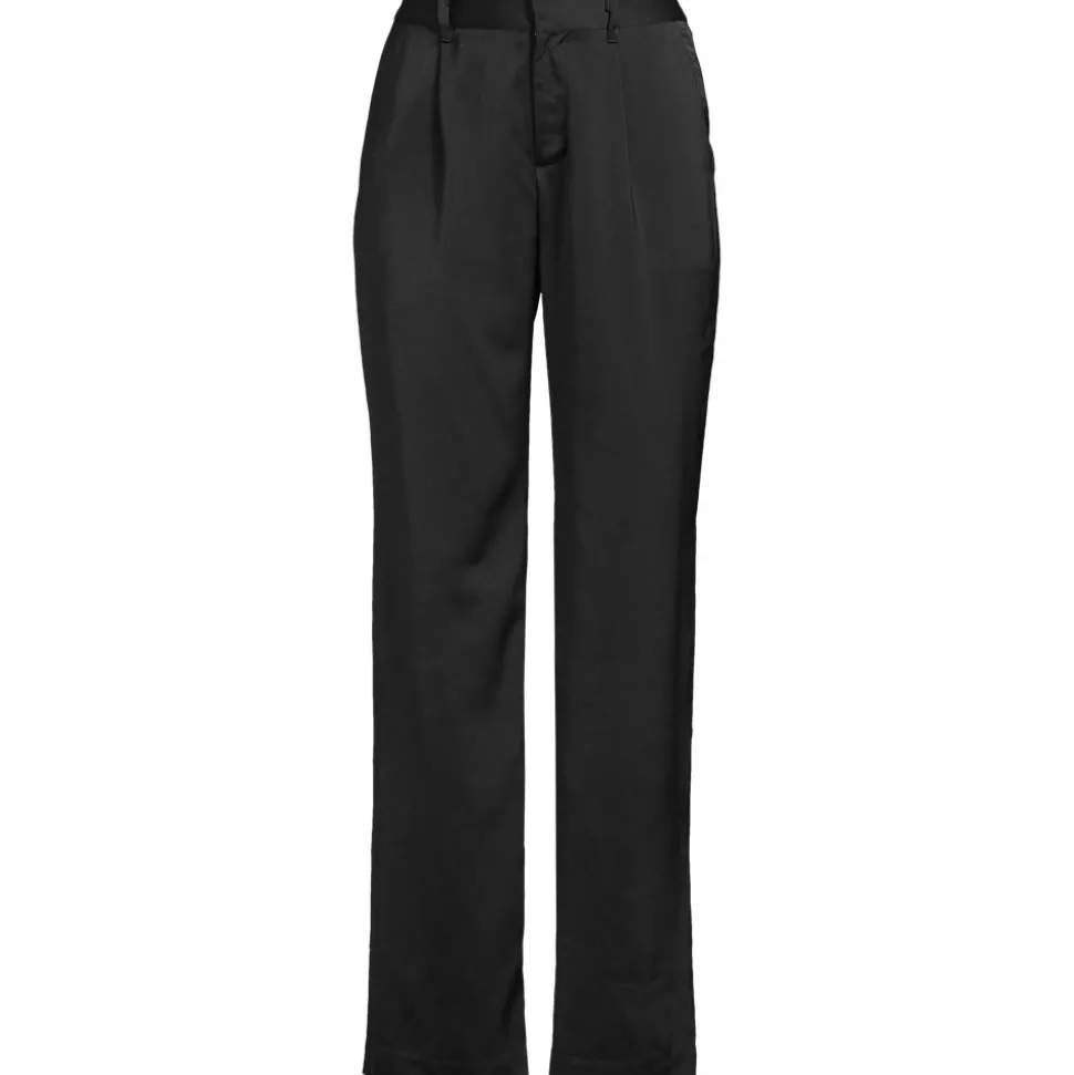 Satinhose mit weitem Bein für Damen