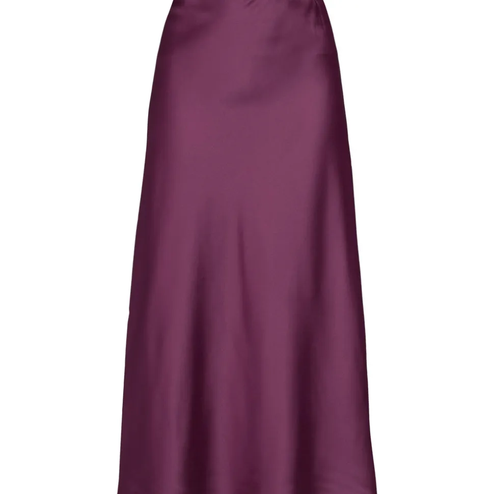 Satin-Midirock für Damen