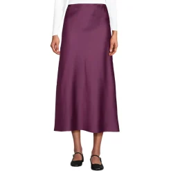 Satin-Midirock für Damen