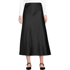 Satin-Midirock für Damen