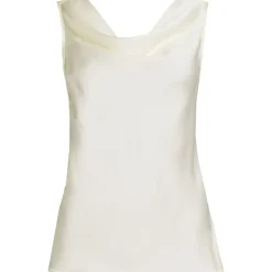 Satin-Top mit Wasserfallausschnitt für Damen