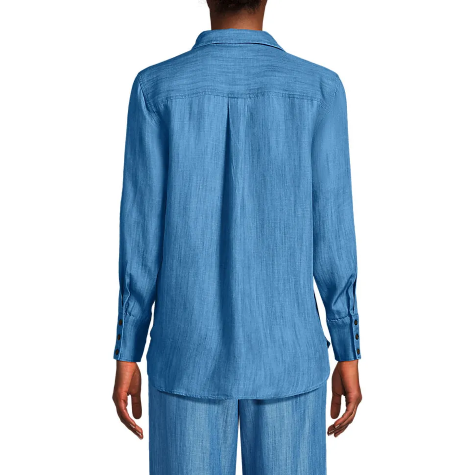 Schlupfbluse aus TENCEL für Damen
