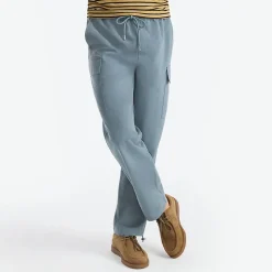 Schlupfbund-Cargohose aus Baumwoll/Leinen-Mix für Herren