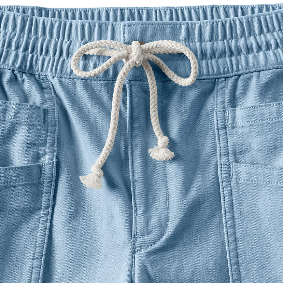 7/8-Schlupfchinos mit Fischgrätmuster für Damen