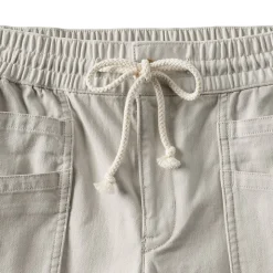 7/8-Schlupfchinos mit Fischgrätmuster für Damen