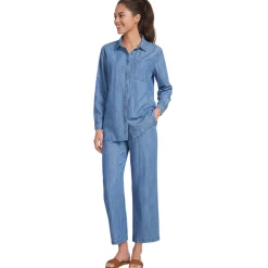 7/8-Schlupfhose aus Lyocell-Mix
