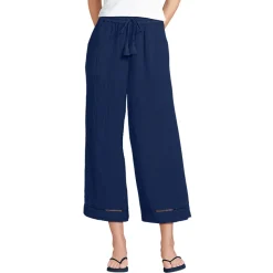 7/8-Schlupfhose aus Musselin