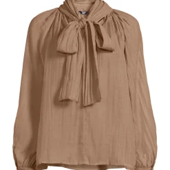 Schluppenbluse mit Ballonärmeln für Damen