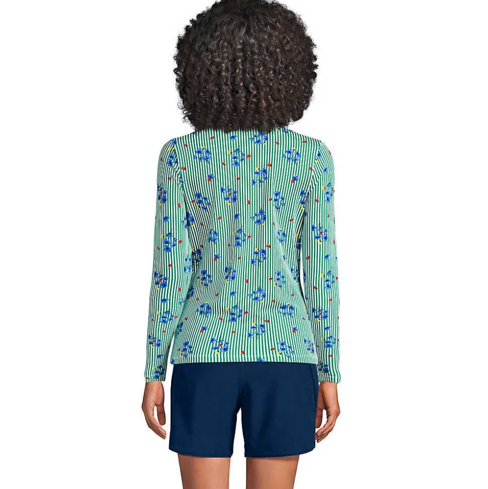 Schnelltrocknendes UPF 50 Sonnenschutz-Badeshirt für Damen