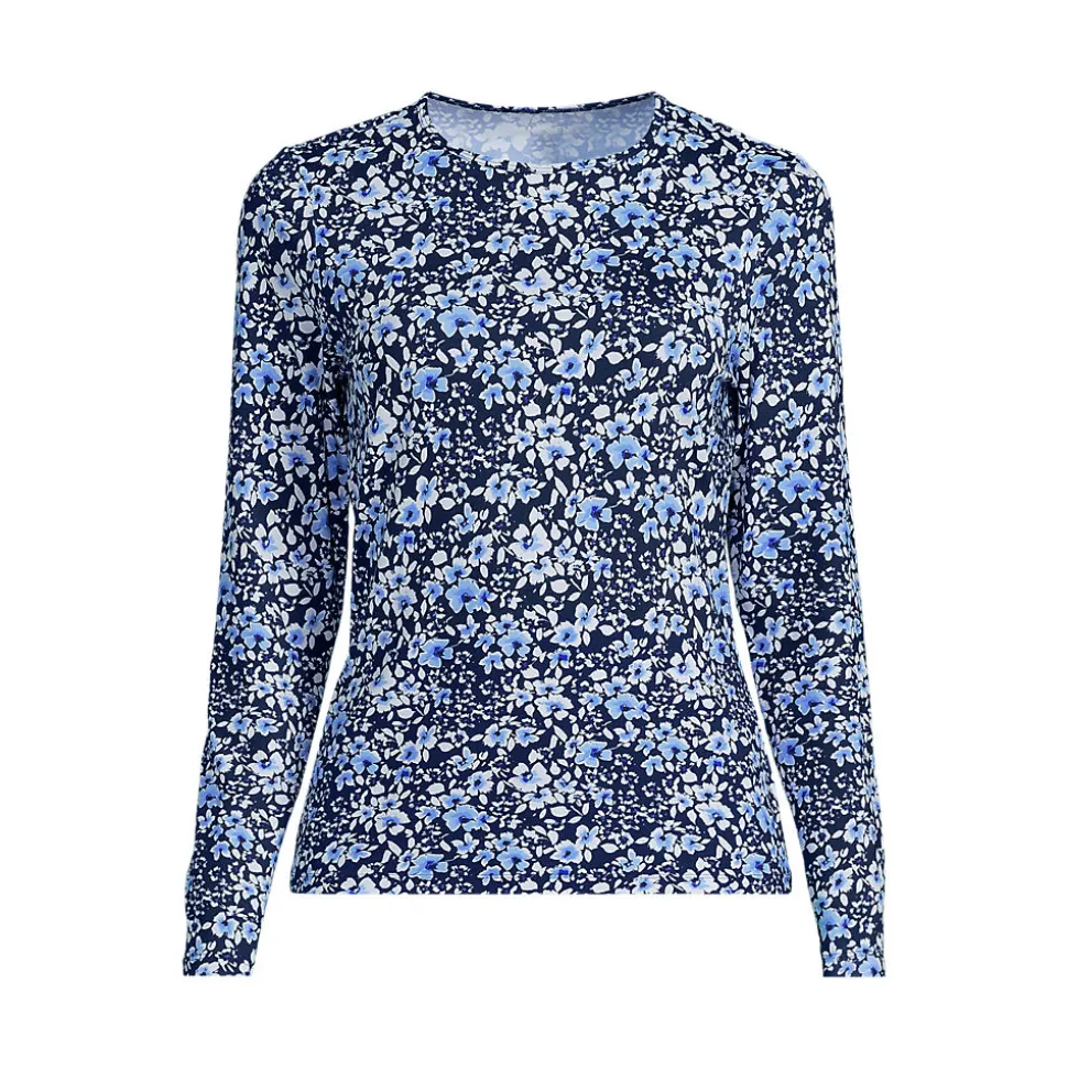 Schnelltrocknendes UPF 50 Sonnenschutz-Badeshirt für Damen