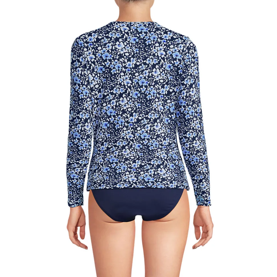 Schnelltrocknendes UPF 50 Sonnenschutz-Badeshirt für Damen