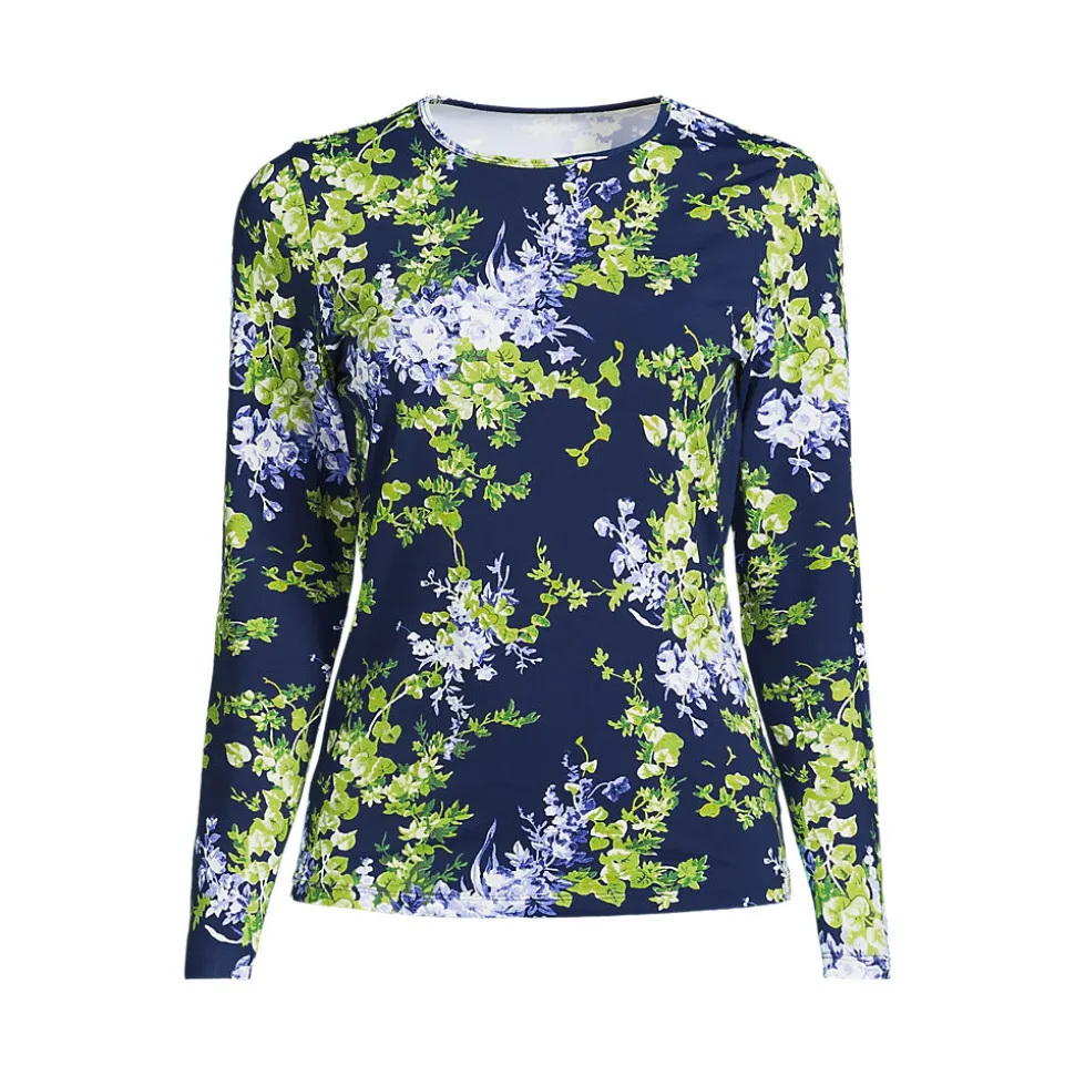 Schnelltrocknendes UPF 50 Sonnenschutz-Badeshirt für Damen