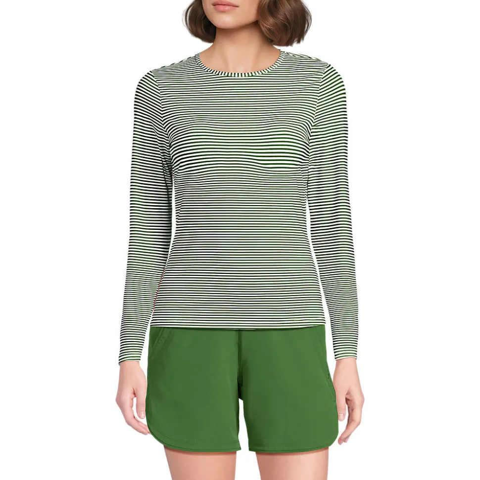 Schnelltrocknendes UPF 50 Sonnenschutz-Badeshirt für Damen