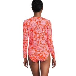 Schnelltrocknendes UPF 50 Sonnenschutz-Badeshirt für Damen