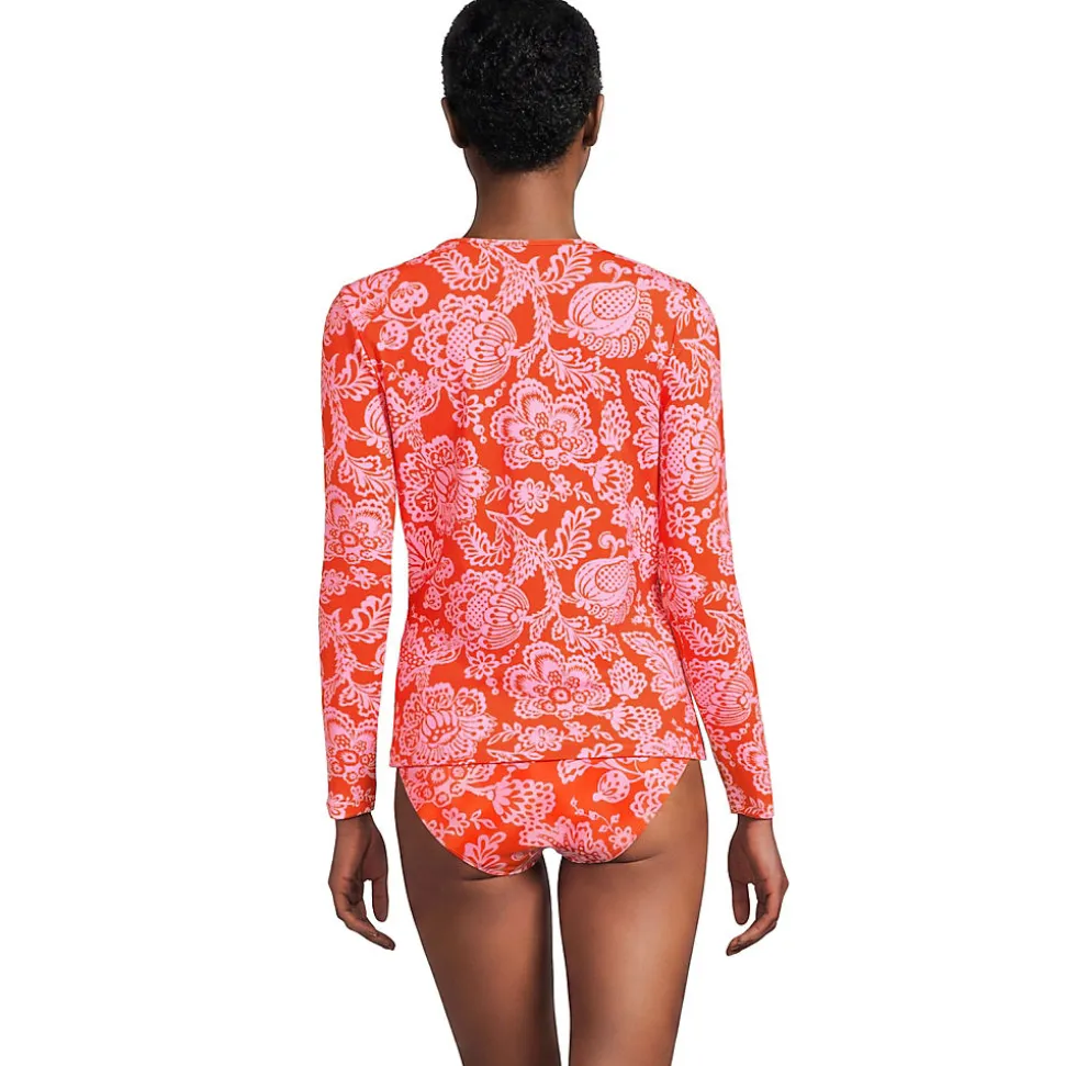 Schnelltrocknendes UPF 50 Sonnenschutz-Badeshirt für Damen