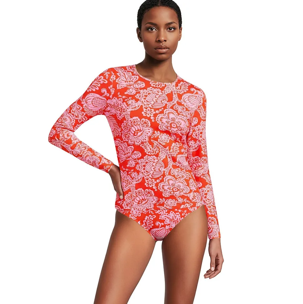 Schnelltrocknendes UPF 50 Sonnenschutz-Badeshirt für Damen