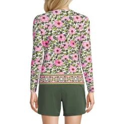 Schnelltrocknendes UPF 50 Sonnenschutz-Badeshirt für Damen