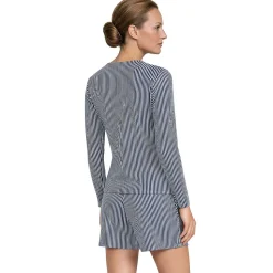 Schnelltrocknendes UPF 50 Sonnenschutz-Badeshirt für Damen