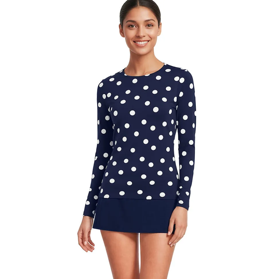 Schnelltrocknendes UPF 50 Sonnenschutz-Badeshirt für Damen