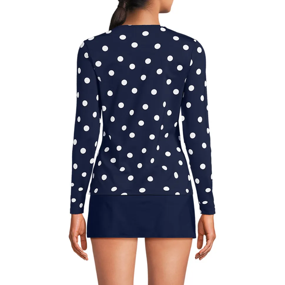 Schnelltrocknendes UPF 50 Sonnenschutz-Badeshirt für Damen