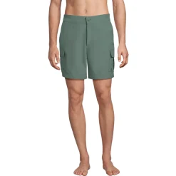 Schnelltrocknende UPF 50 Cargo-Badeshorts für Herren, 18 cm