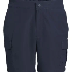 Schnelltrocknende UPF 50 Cargo-Badeshorts für Herren, 18 cm