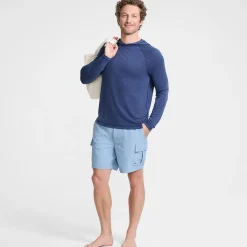 Schnelltrocknende UPF 50 Cargo-Badeshorts für Herren, 18 cm