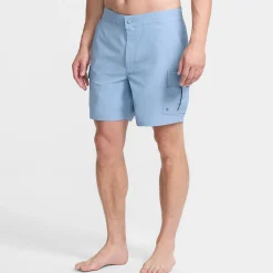 Schnelltrocknende UPF 50 Cargo-Badeshorts für Herren, 18 cm