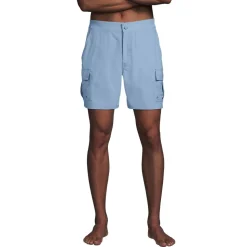 Schnelltrocknende UPF 50 Cargo-Badeshorts für Herren, 18 cm