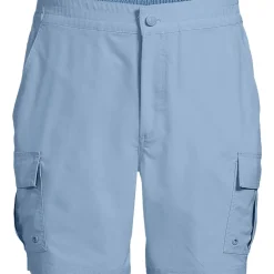 Schnelltrocknende UPF 50 Cargo-Badeshorts für Herren, 18 cm