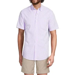 Seersucker-Kurzarmhemd für Herren, Classic Fit