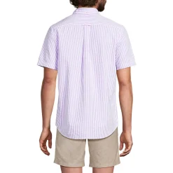 Seersucker-Kurzarmhemd für Herren, Classic Fit
