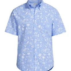 Seersucker-Kurzarmhemd für Herren, Classic Fit