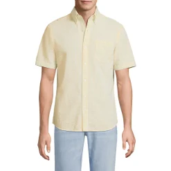 Seersucker-Kurzarmhemd für Herren, Classic Fit