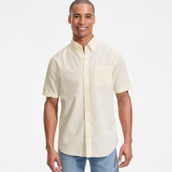 Seersucker-Kurzarmhemd für Herren, Classic Fit