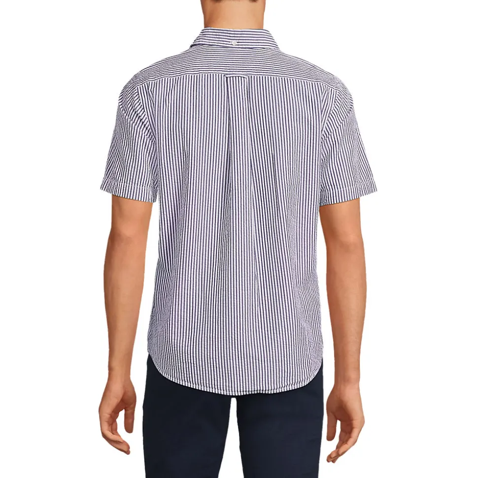 Seersucker-Kurzarmhemd für Herren, Classic Fit