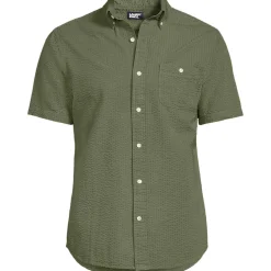 Seersucker-Kurzarmhemd für Herren, Classic Fit
