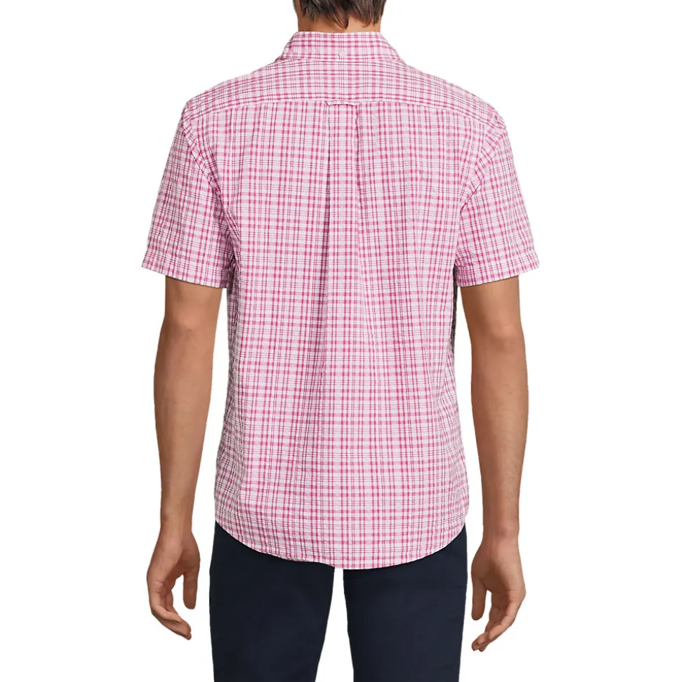 Seersucker-Kurzarmhemd für Herren, Classic Fit