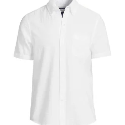 Seersucker-Kurzarmhemd für Herren, Classic Fit