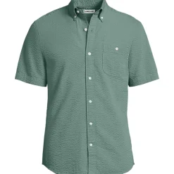 Seersucker-Kurzarmhemd für Herren, Classic Fit
