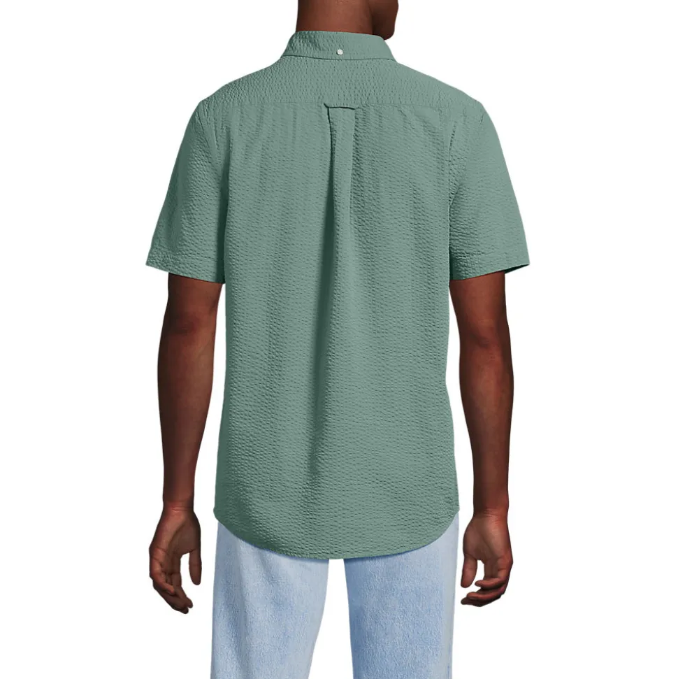 Seersucker-Kurzarmhemd für Herren, Classic Fit
