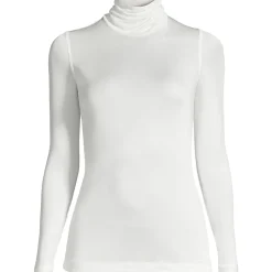 Seidenunterhemd mit Rollkragen für Damen