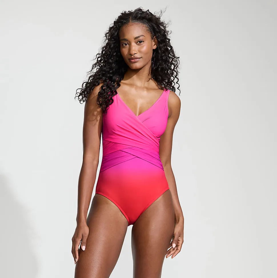 Shape-Badeanzug mit Soft Cups Gemustert SLENDER für Damen
