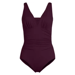 Shape-Badeanzug mit V-Ausschnitt SLENDER für Damen in F-Cup