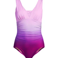 Shape-Badeanzug mit V-Ausschnitt SLENDER für Damen in D-Cup