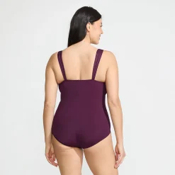 Shape-Badeanzug mit V-Ausschnitt SLENDER