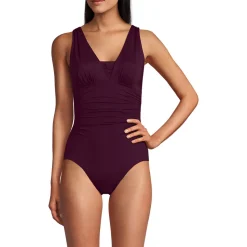 Shape-Badeanzug mit V-Ausschnitt SLENDER