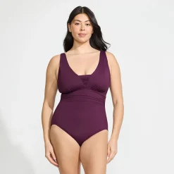 Shape-Badeanzug mit V-Ausschnitt SLENDER