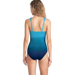 Shape-Badeanzug mit V-Ausschnitt SLENDER für Damen in F-Cup
